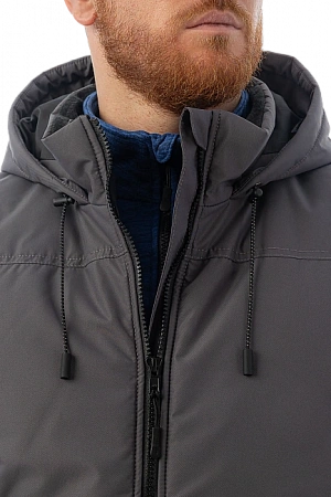 Утепленный жилет Brodeks KW 112, серый