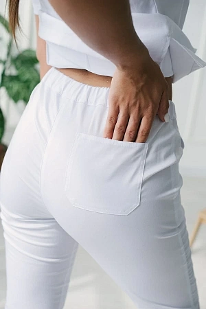 Брюки женские (тк.ADVA) хлопок белые  в Сургуте 2
