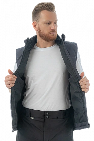 Утепленный жилет Brodeks KW 101, серый