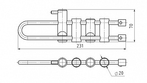 Ver 0301 Решетка стальная Vertical C в Сургуте 2