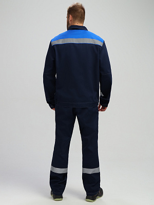 Костюм Лигор-2 СОП (тк.Саржа,250) п/к, т.синий/васильковый Факел Спецодежда в Сургуте 2
