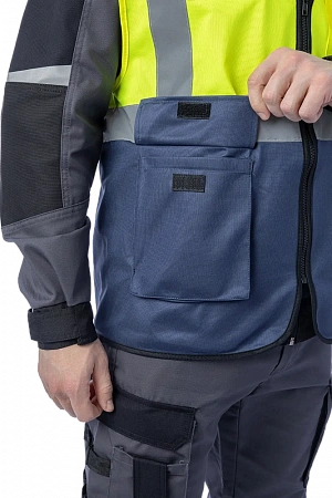 Сигнальный жилет Brodeks KM123, желтый Brodeks в Сургуте 5