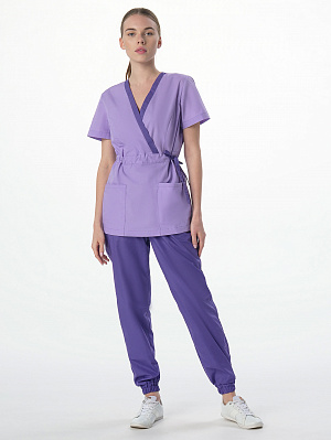 Костюм женский Симпл-001 (тк.Смесовая,120) MedLine, фиолетовый/сирень MedLine в Сургуте 1