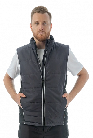 Утепленный жилет Brodeks KW 101, серый