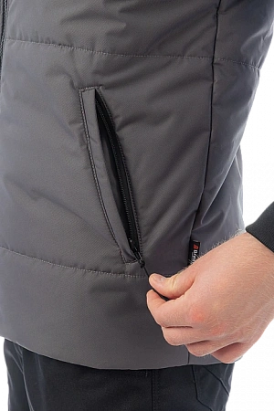 Утепленный жилет Brodeks KW 112, серый