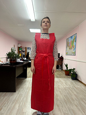 Фартук Пищевик (тк.Полиуретан,300), красный ЯШФ в Сургуте